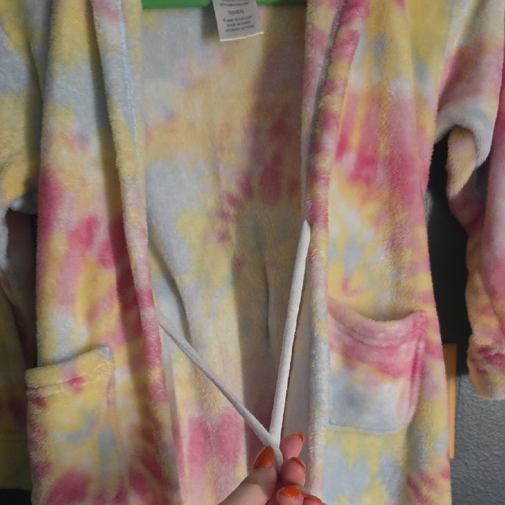Cuddl Duds Kids Tie-Dye Pajama Robe - Picture 5 of 7